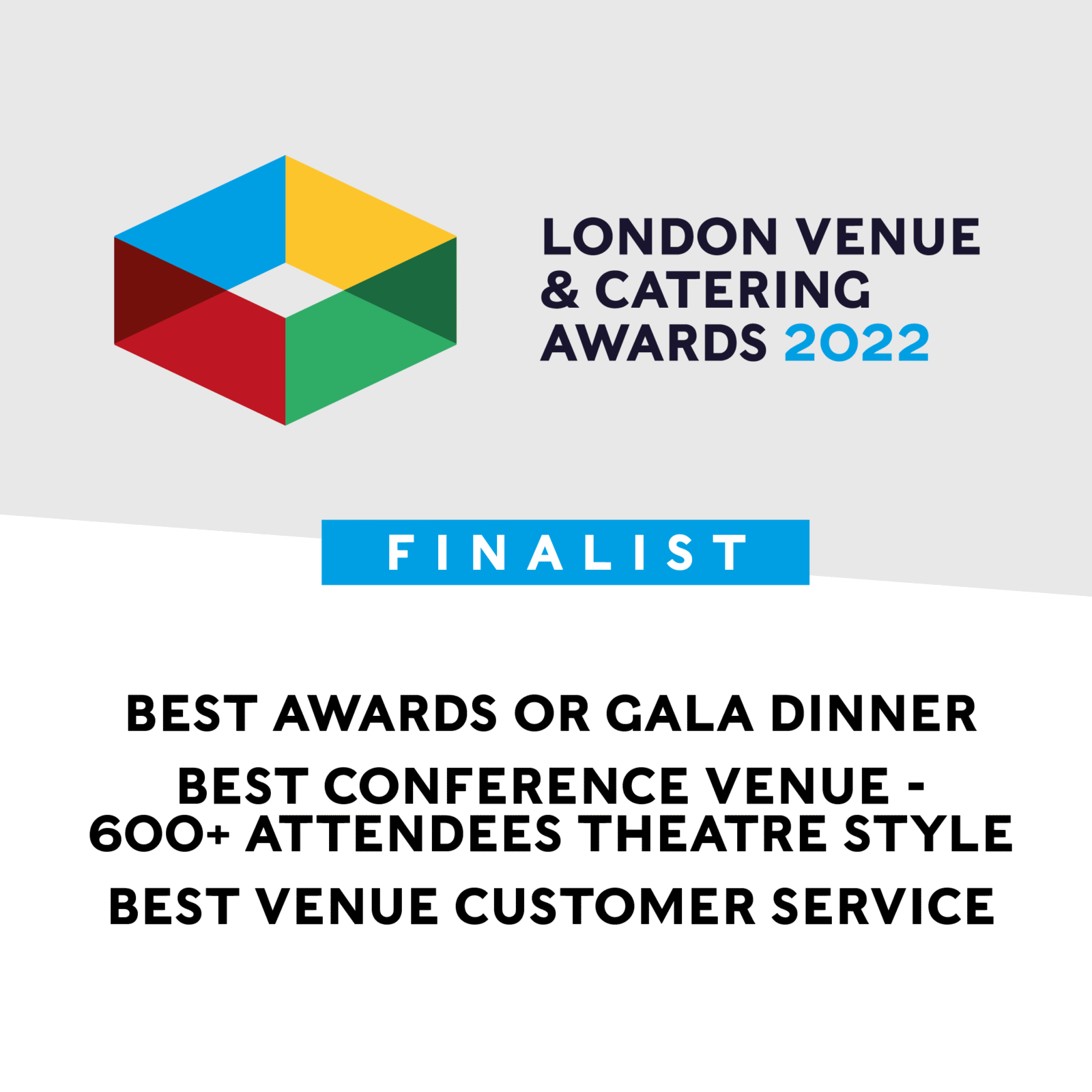 London Venue and Catering Awards 2022 finalist Church House Westminster